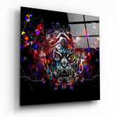 Mechanical Tiger Glass Wall Art.